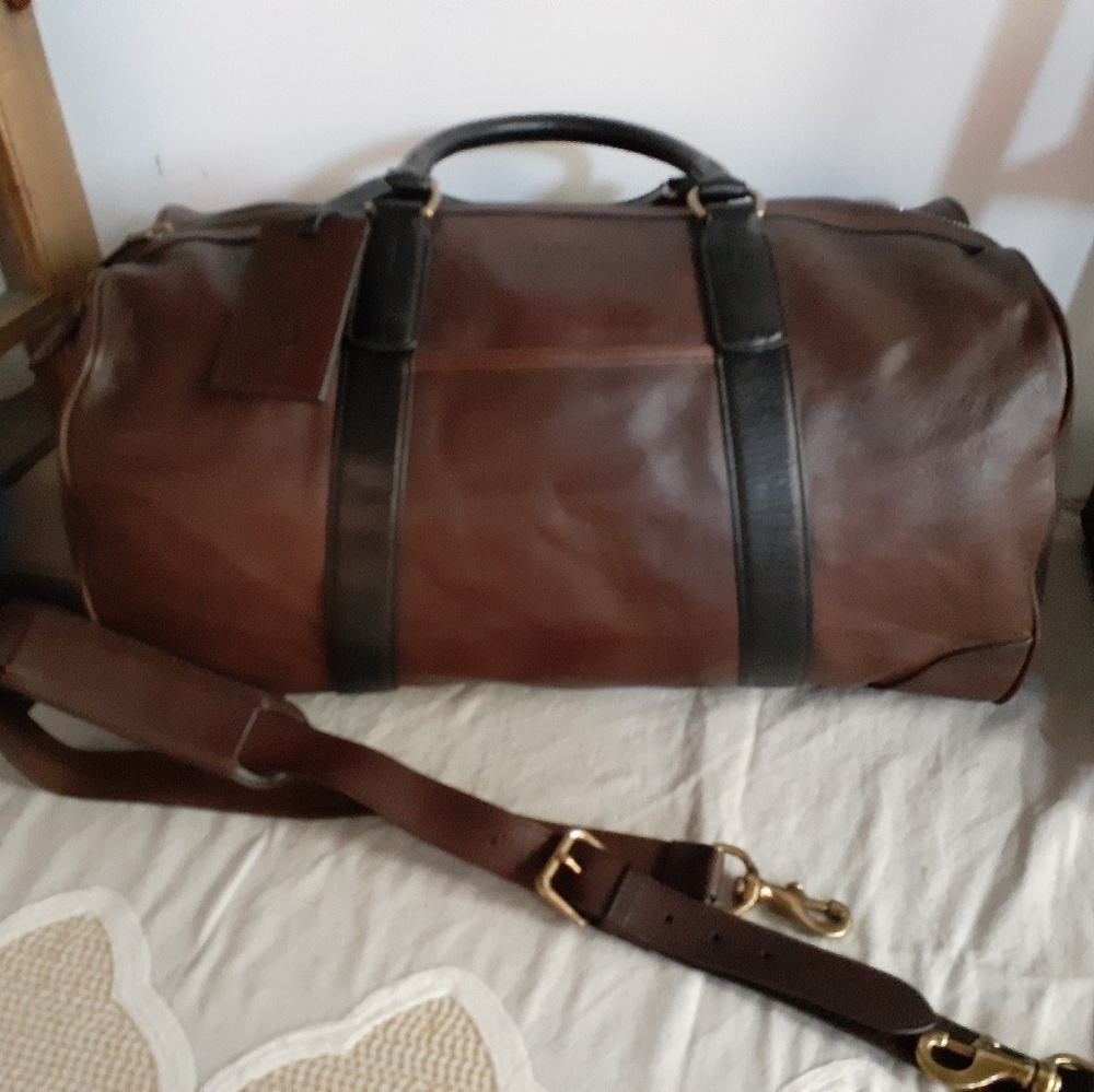 Polo Ralph Lauren all leather travel bag